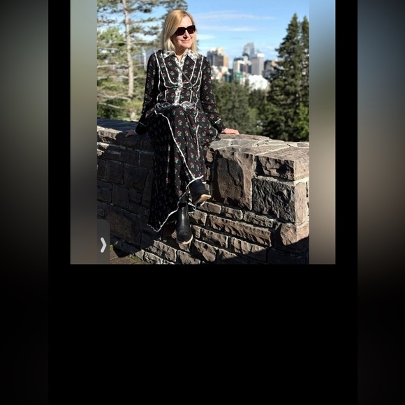 🌟LAST ONE🌟 Anthropologie NWT Long-Sleeve Midi Shirt Dress size S. - Picture 8 of 13